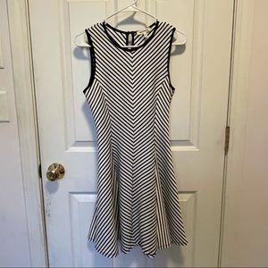 Black and White Striped Dress